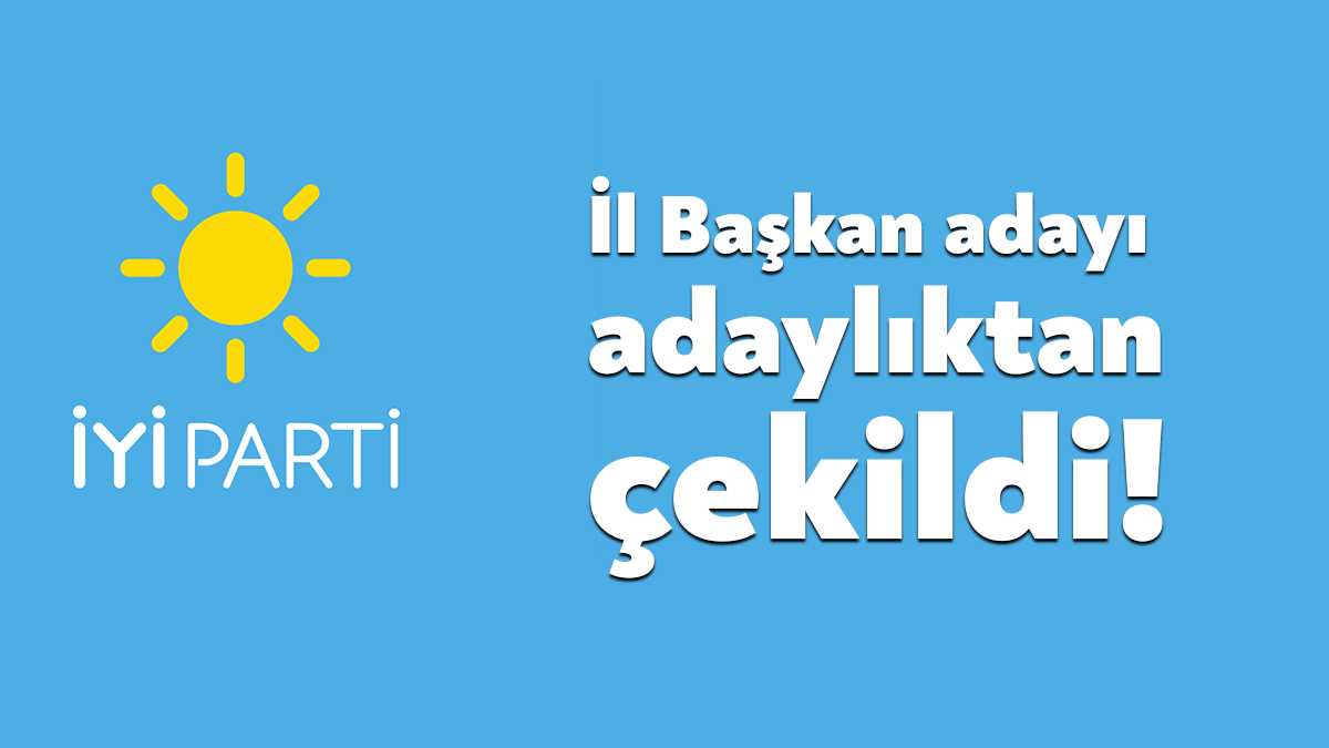 İYİ Parti Kocaeli İl Başkan Adayı Murat Atar, adaylıktan çekildiğini