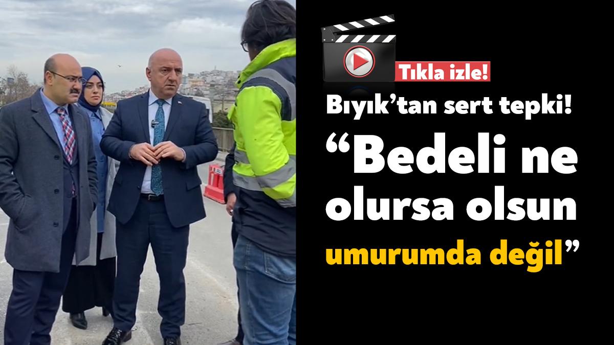 Darıca Belediye Başkanı Muzaffer Bıyık TEİAŞ tarafından yapılan çalışma nedeniyle