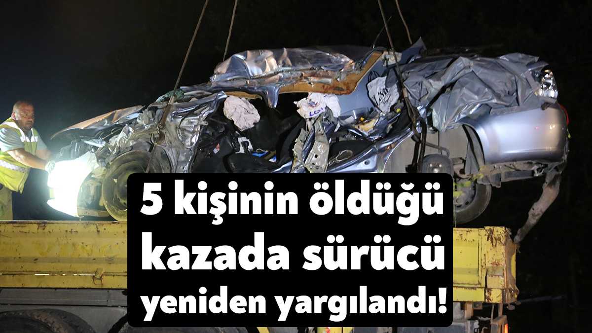 Kocaeli’de aynı aileden 5 kişinin hayatını kaybettiği feci kazaya ilişkin