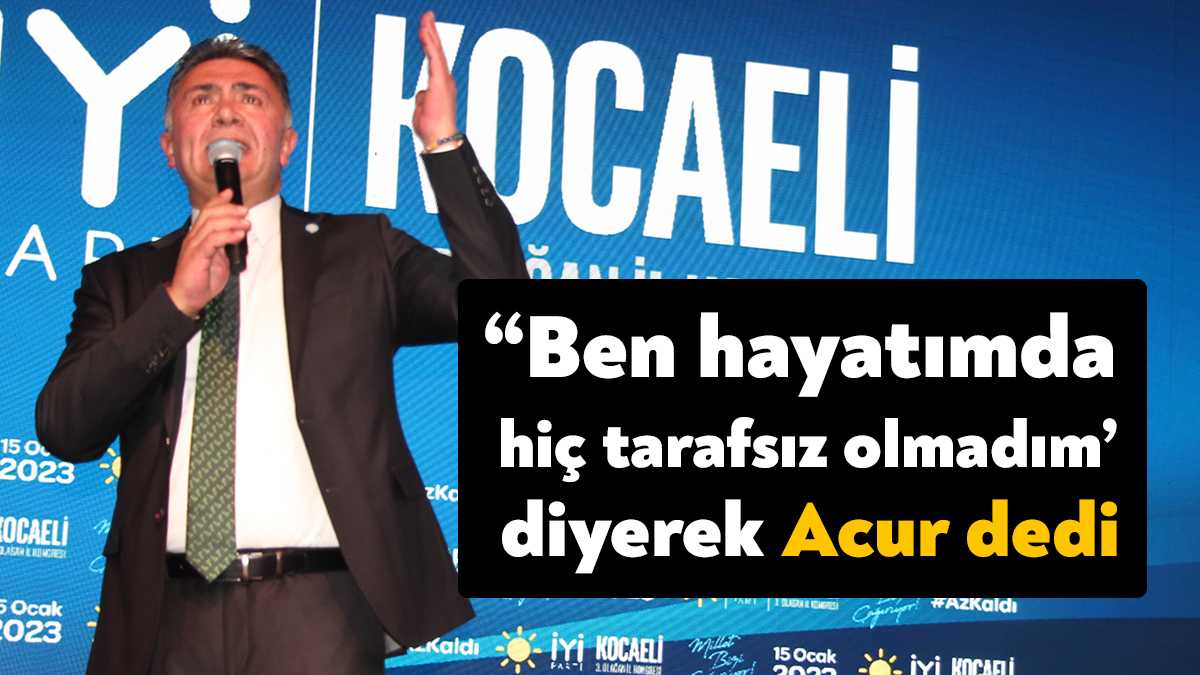 İYİ Parti Kocaeli İl Başkanı Şanbaz Yıldız, kongrede aday Nusret