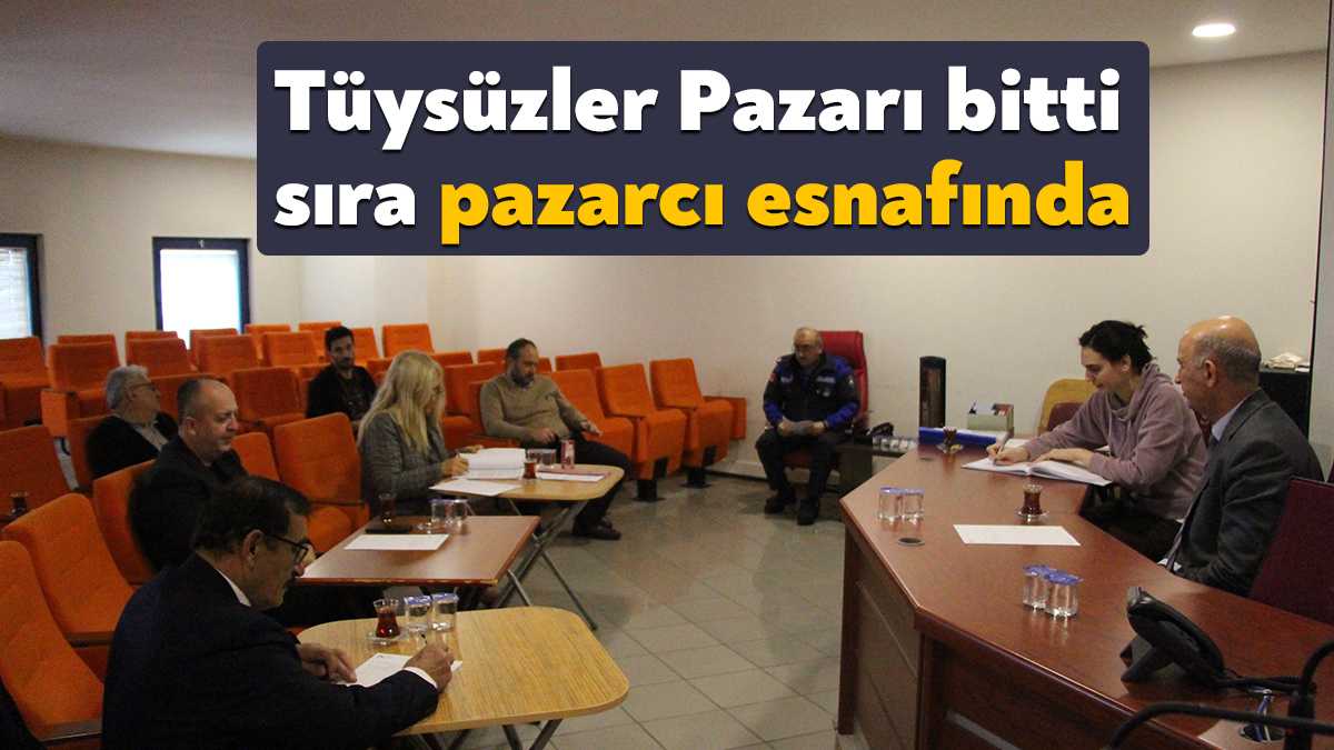 İzmit Belediyesi tarafından yapılan Tüysüzler Pazarı alanı İzmit Belediyesi encümen