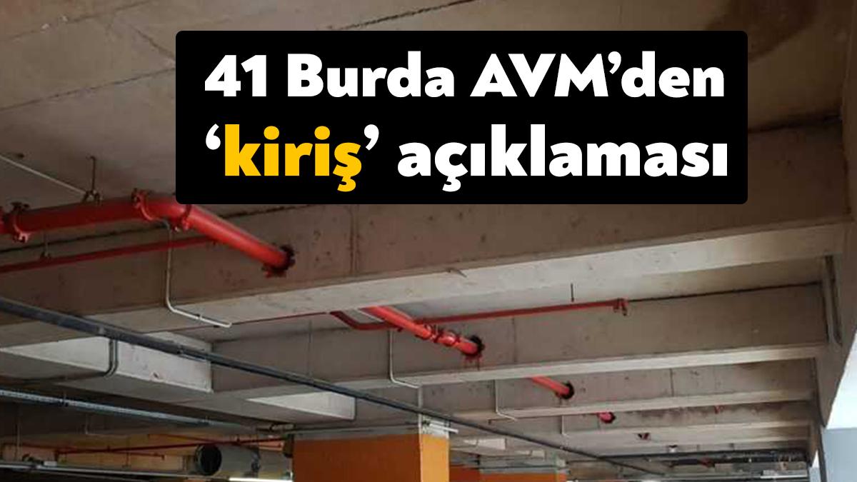 Kocaeli’nin İzmit ilçesinde bulunan, 41 Burda AVM’de yer alan kirişler