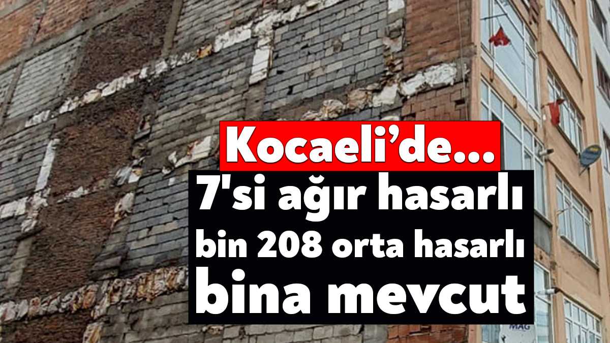 Kahramanmaraş depremlerinin ardından gözler Kocaeli'deki riskli yapılarda. AFAD verilerine göre,