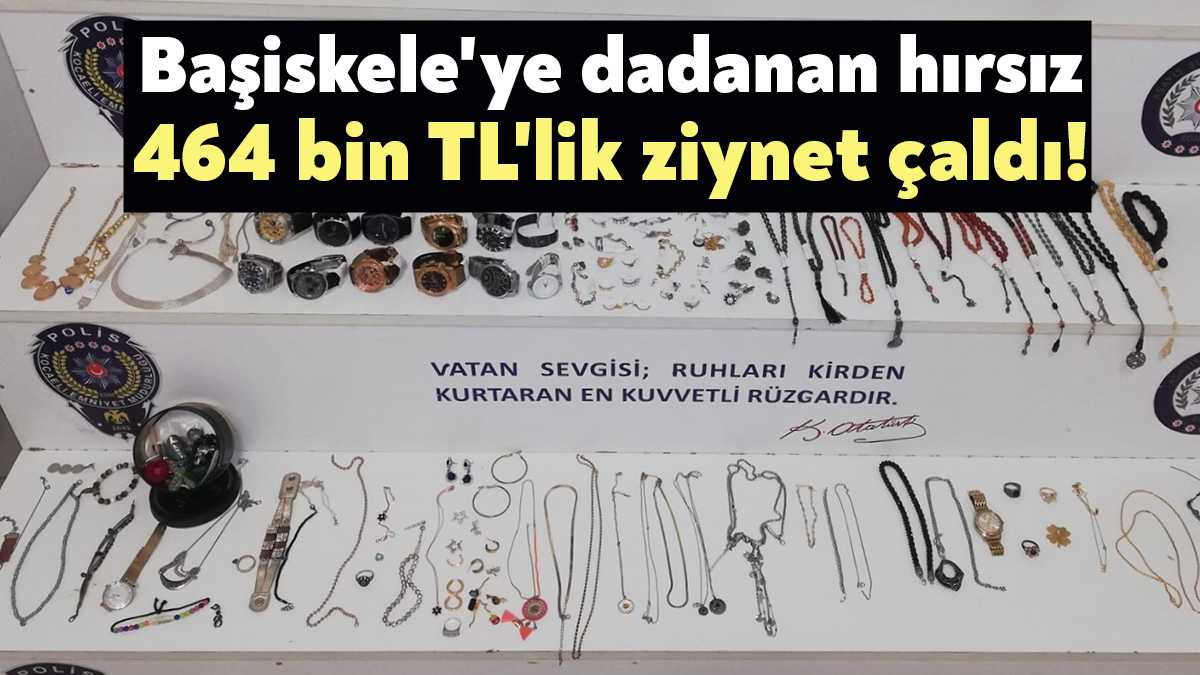 Kocaeli'de iki ikametten 464 bin TL değerinde ziynet eşyası çalarak