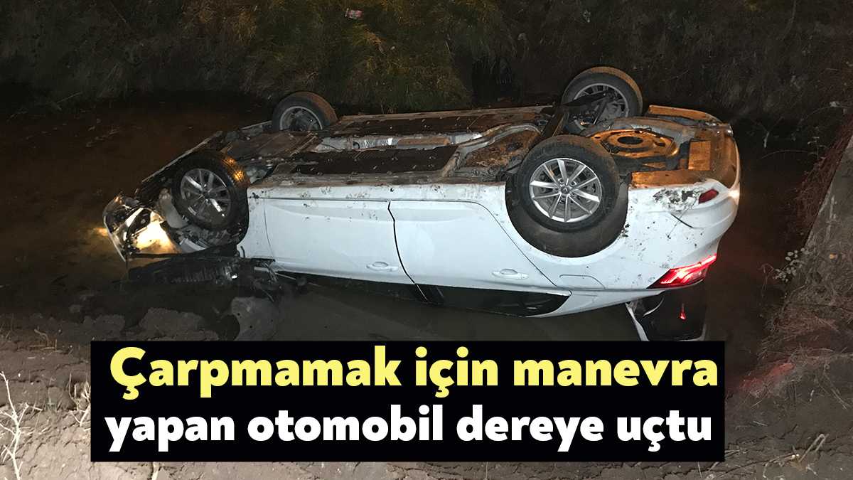 Kocaeli’de tali yoldan ana yola çıkan otomobil sürücüsü yoldan geçen