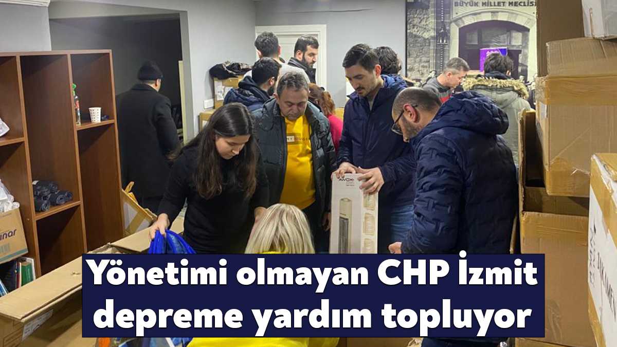 CHP İzmit İlçe Başkanı Hakan Çakar’ın istifasının ardından yönetimsiz kalan