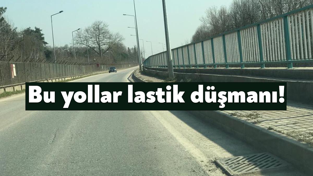 Kartepe Sabancı Caddesi bulunan yağmur ızgaraları asfalt seviyesinin üzerinde olduğu