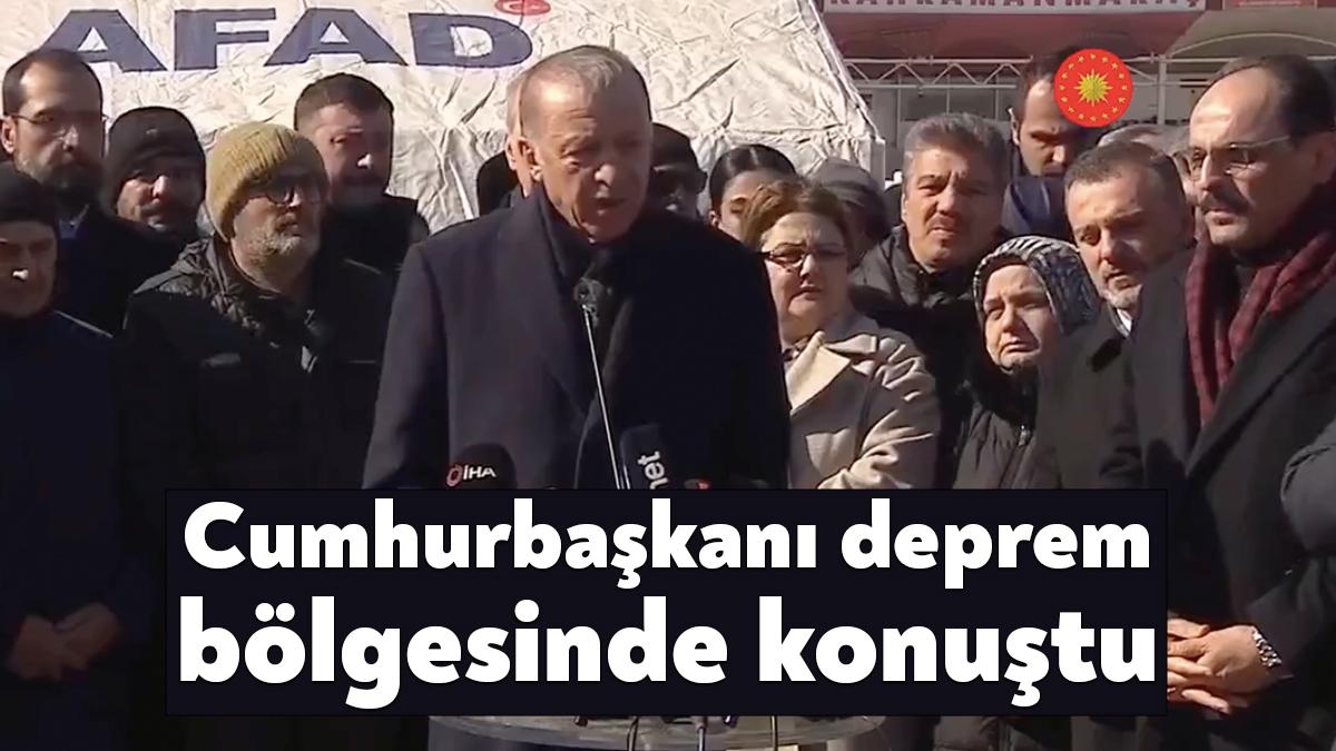 Cumhurbaşkanı Recep Tayyip Erdoğan, bugün Kahramanmaraş'ta incelemelerde bulundu. Erdoğan, bir
