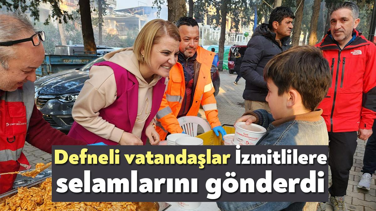 İzmit Belediye Başkanı Fatma Kaplan Hürriyet, Hatay Defne’de akşam yemeği
