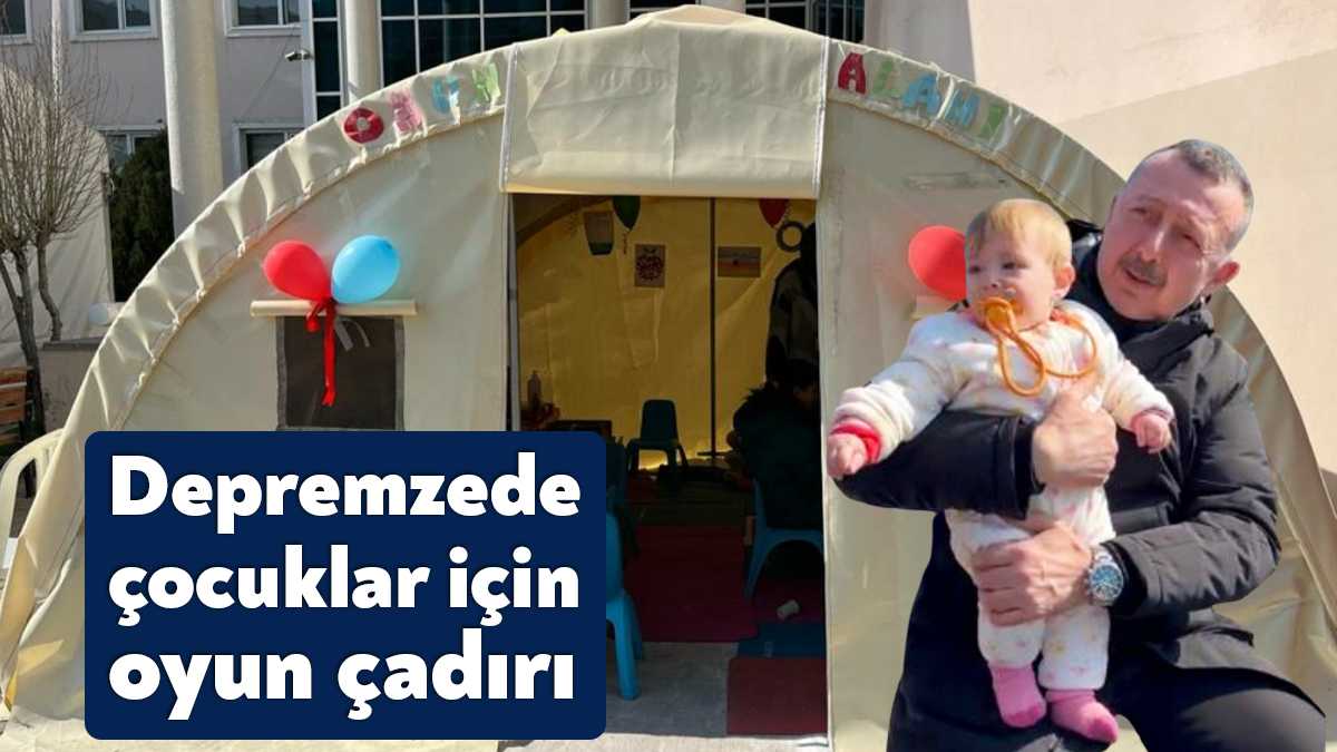 Depremden en çok etkilenenler kuşkusuz çocuklar. Kocaeli Büyükşehir, Hatay Defne’de