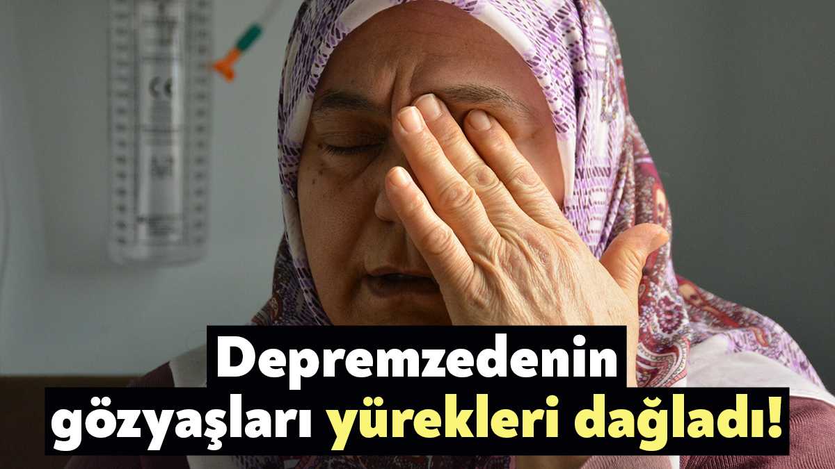 Hatay'da evi yıkılan ve diyaliz hastası eşinin tedavisi için Kocaeli'ye