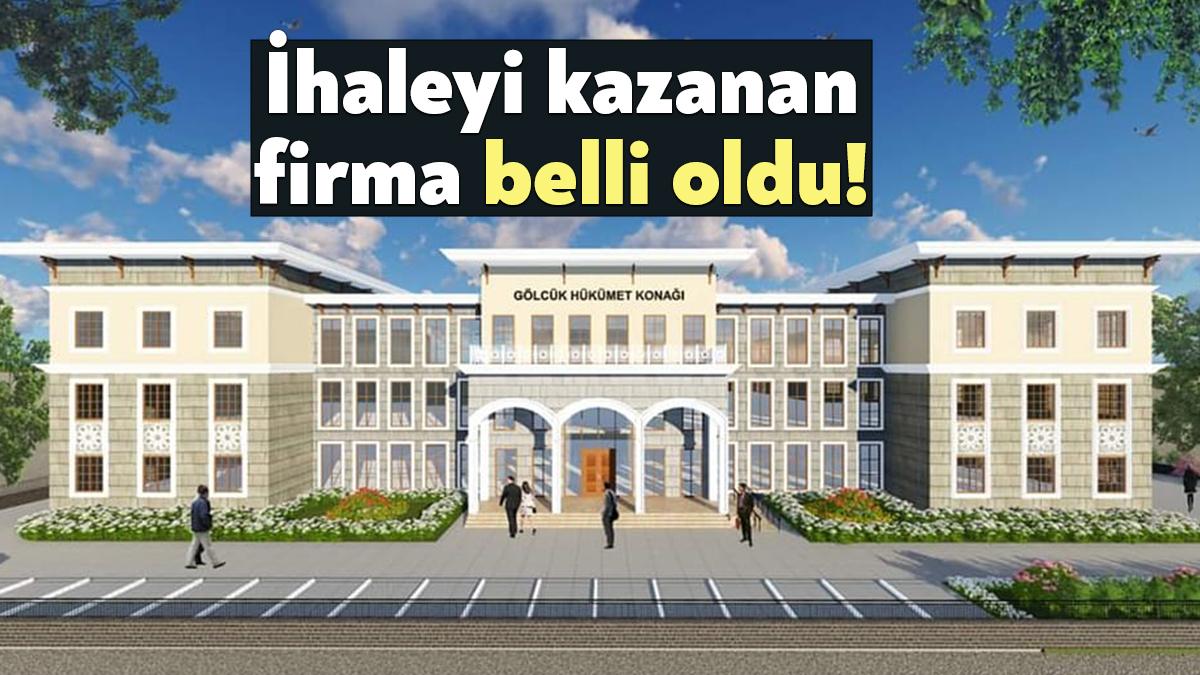 Depreme dayanıksız olduğu belirlenerek yıkılan Gölcük Hükümet Konağı’nın yeniden yapım
