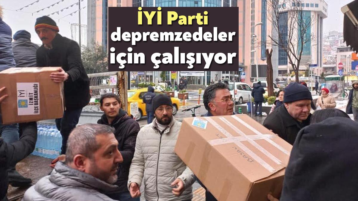 İYİ Parti Kocaeli İl Teşkilatı deprem felaketinin yaralarını sarmak için