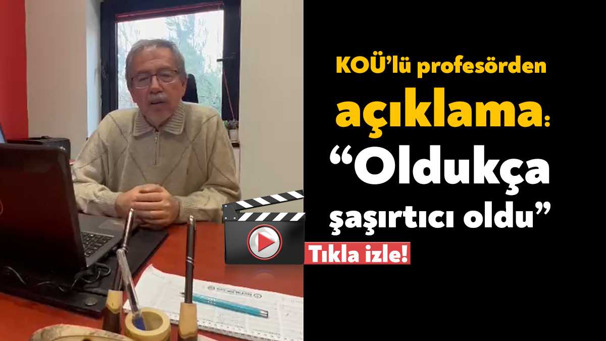 Kocaeli Üniversitesi'nde görevli Prof. Dr. İbrahim Sertçelik peş peşe meydana