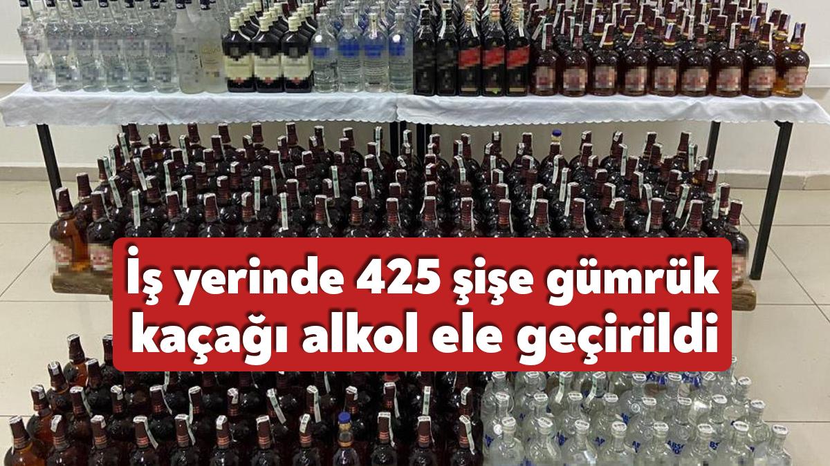Kocaeli'de jandarma ekiplerince bir iş yerinde yapılan operasyonda piyasa değeri
