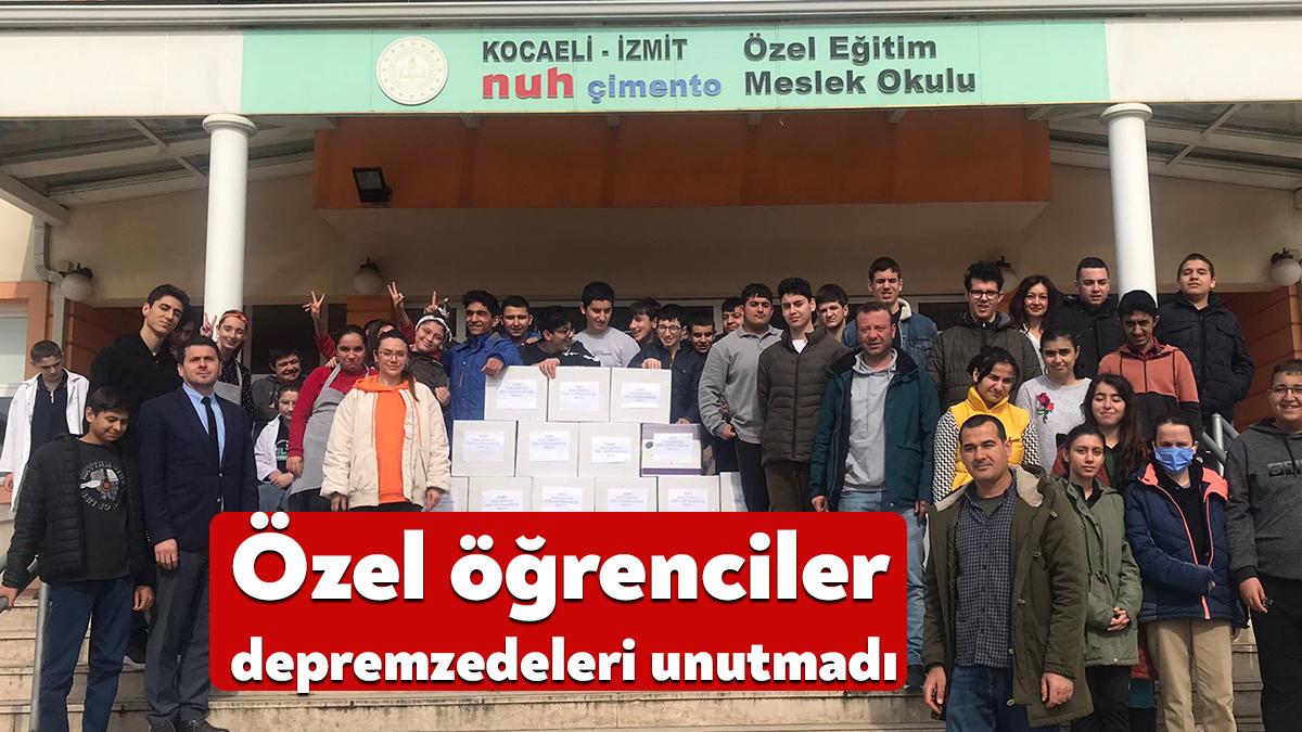 İzmit Nuh Çimento Özel Eğitim Meslek Okulu’nda eğitim gören özel