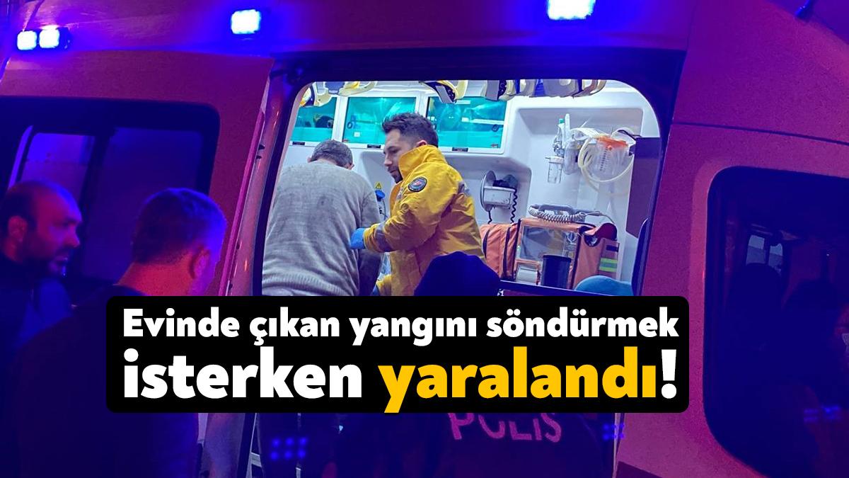Kocaeli’nin İzmit ilçesinde 3 katlı apartmanın 3. katında sobadan