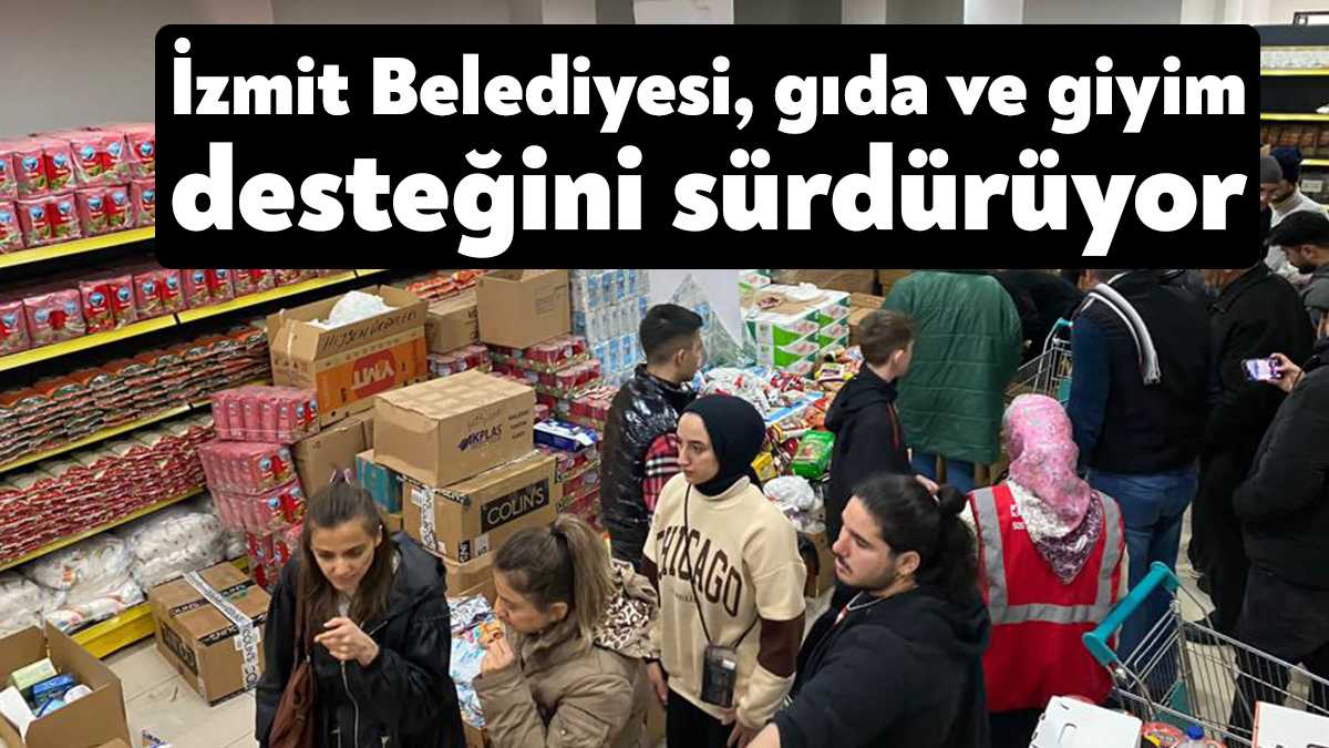 İzmit Belediyesi Dost Eller Mağazası ve Gıda Bankası’nda hazırlanan kıyafet