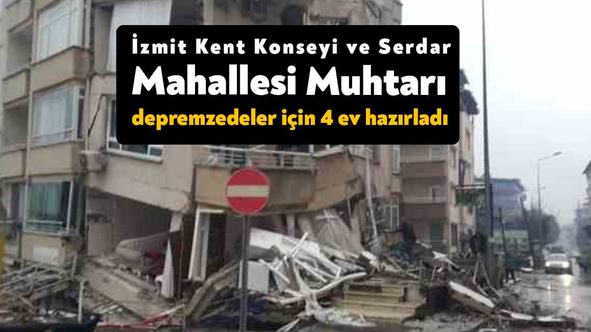 İzmit Kent Konseyi Başkanı Hüseyin Erol, Serdar Mahallesi Muhtarı Ümit