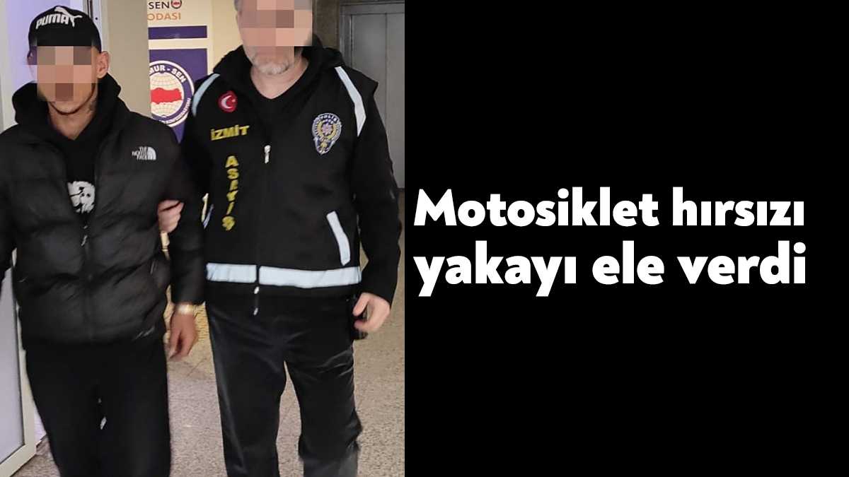 Kocaeli’nin İzmit ilçesinde motosiklet hırsızlığı yapan bir şahıs, polis ekipleri