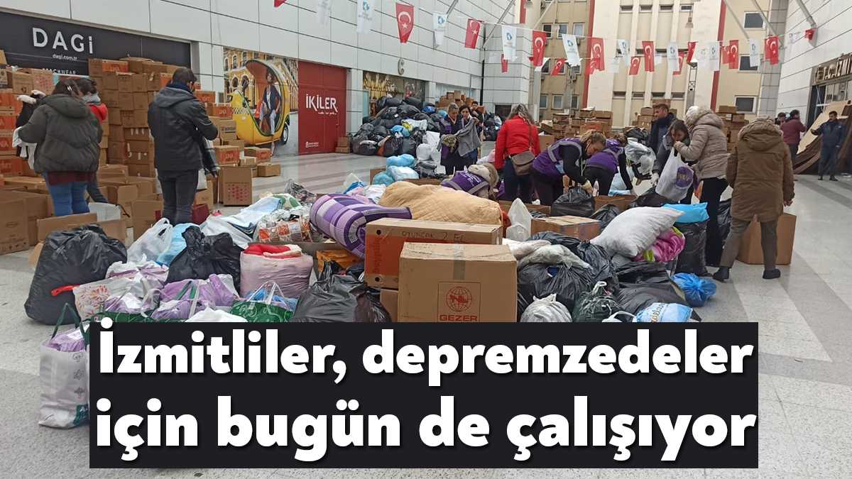 İzmit Belediyesinin, Kahramanmaraş’ta meydana gelen ve çevresindeki birçok ili etkileyen