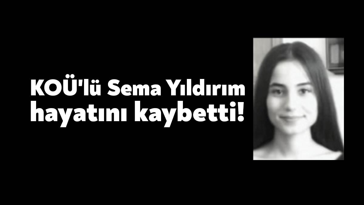 Kocaeli Üniversitesi (KOÜ) Türk Dili ve Edebiyatı bölümü öğrencilerinden Sema