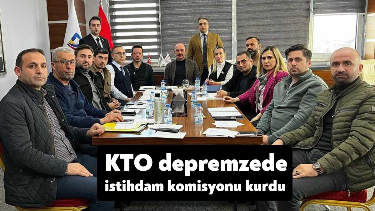 Körfez Ticaret Odası tarafından ilçeye gelecek depremzedeler için istihdam komisyonu