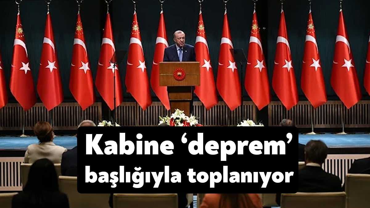 Cumhurbaşkanlığı Kabinesi, Cumhurbaşkanı Recep Tayyip Erdoğan başkanlığında Afet ve Acil