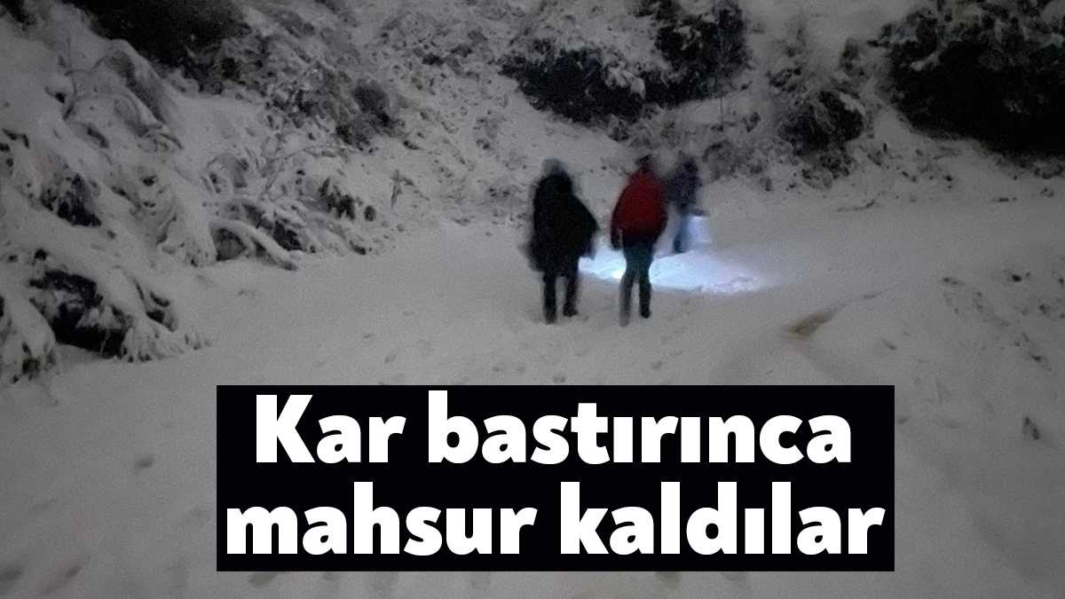Kocaeli’nin yüksek kesimlerinde yürüyüşe çıkan 5 kişilik arkadaş grubu yoğun