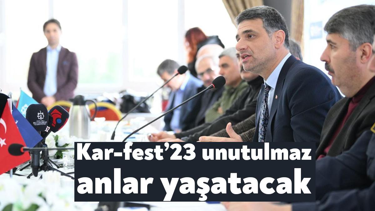 Büyükşehir Belediyesi ile Kartepe Belediyesi işbirliğiyle 2.’si düzenlenecek olan Kar-Fest,