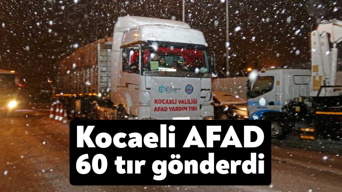 Kocaeli Valiliği, Kocaeli Büyükşehir Belediyesi ve AFAD koordinasyonunda deprem bölgesi
