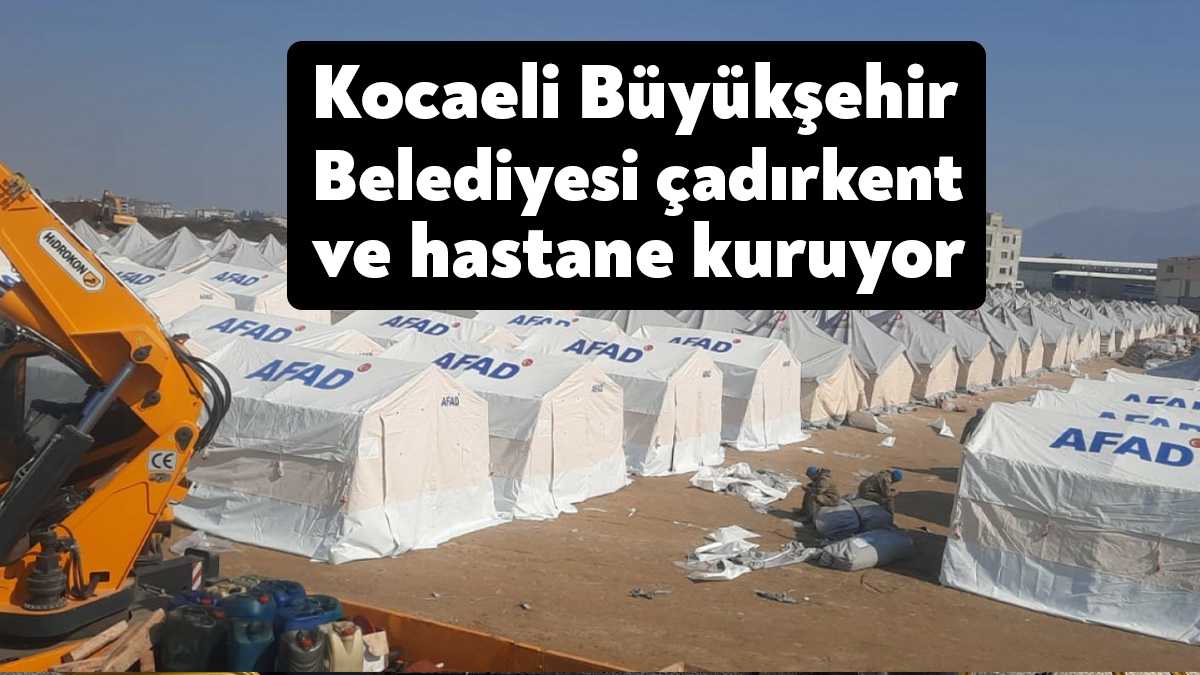 Büyükşehir, Sağlık Bakanlığı, AFAD ve MÜSİAD tarafından Hatay’ın Defne ilçesinde
