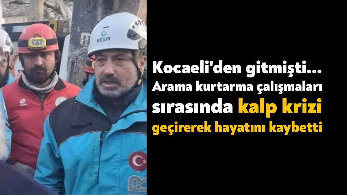 Kocaeli'den Kahramanmaraş'a giden Beşir Derneği Doğu Marmara Bölge Müdürü Metin