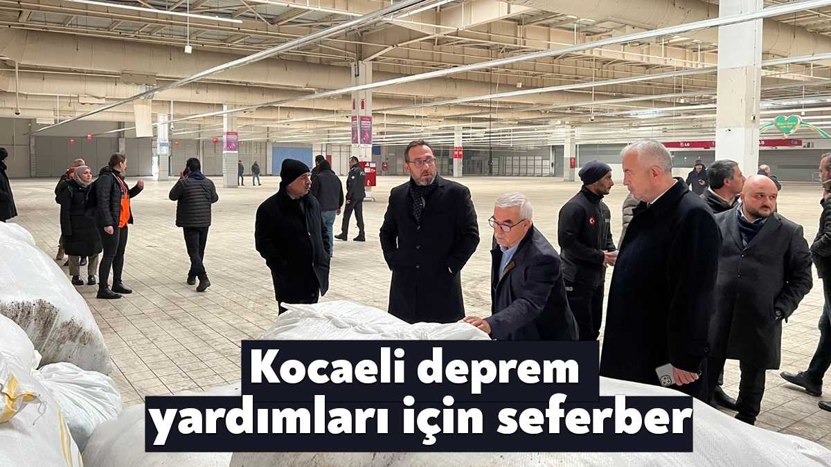 Deprem bölgesi için hazırlanan ayni yardımların toplanacağı eski Carrefoursa binasında