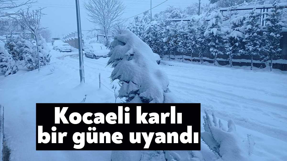 Kocaeli genelinde dün itibariyle etkisini arttıran kar yağışı kenti beyaz