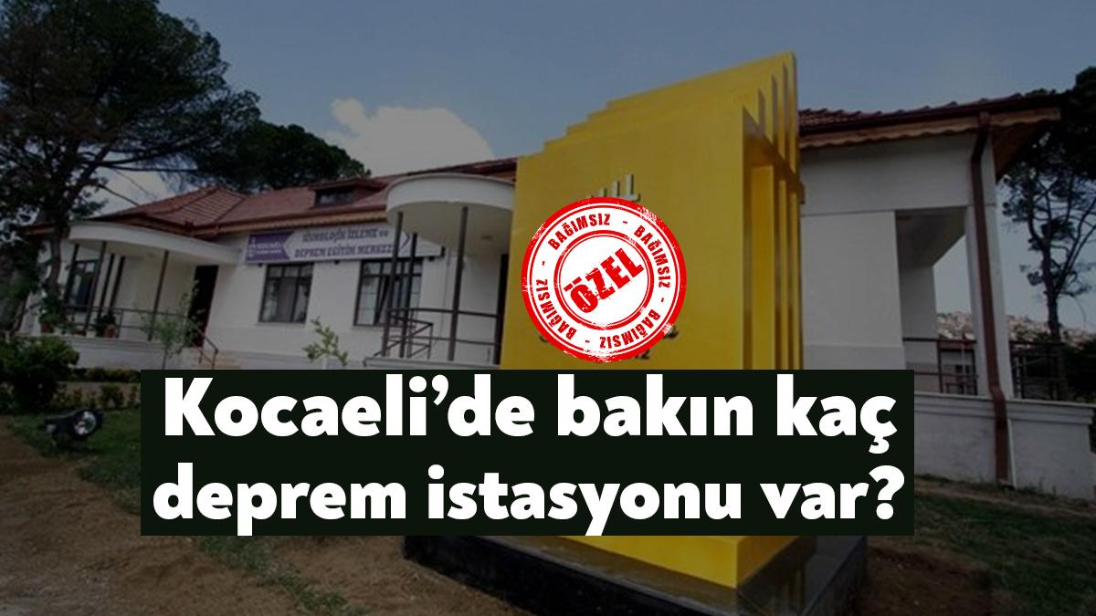 Kocaeli İl Afet Risk Azaltma Planı’nda Kocaeli’deki deprem istasyonları da