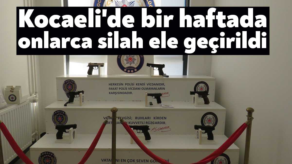 Kocaeli’de polis ekiplerinin yapmış olduğu çalışmalar neticesinde bir haftada 20