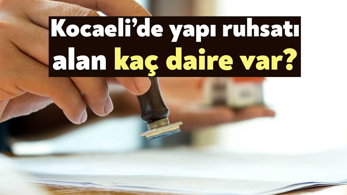 TÜİK, Kocaeli’de yapı izin istatistikleri ekim Aralık 2022 verilerini paylaştı.