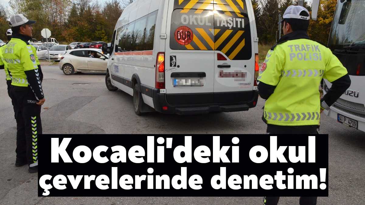 Kocaeli’de polis ekipleri, gün boyunca okul çevrelerini denetledi. Toplam 2