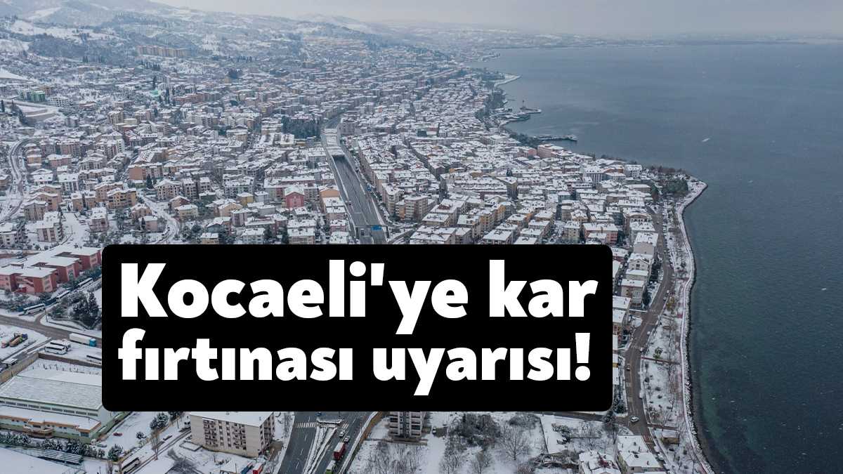 Kocaeli Valiliği kent genelinde yoğun kar yağışı beklendiğini duyurdu.
