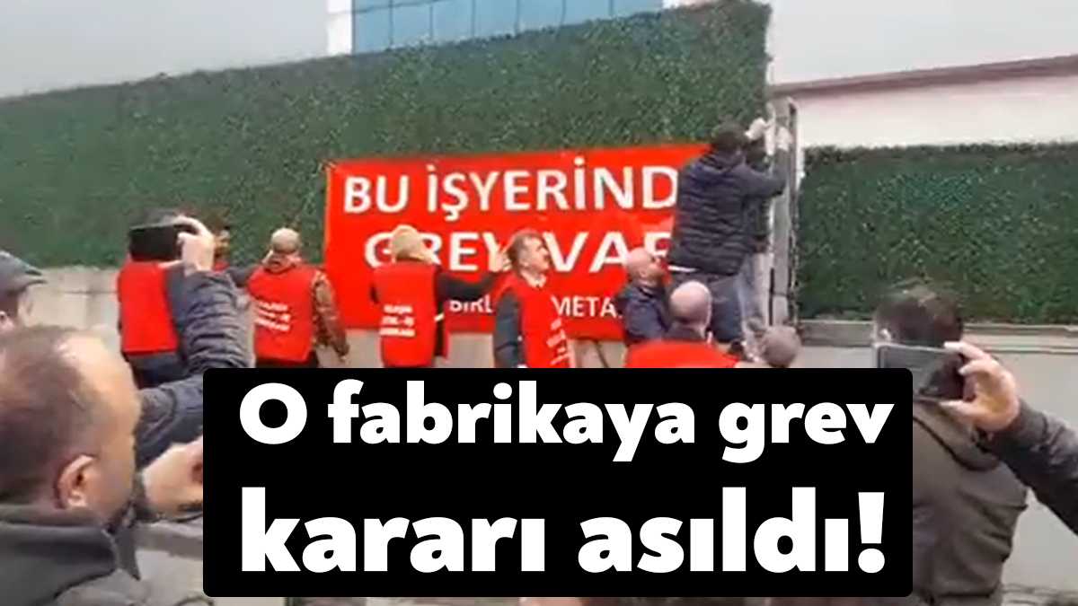 Çayırova’da bulunan MKS Transformatör’de bugün itibariyle grev başladı.