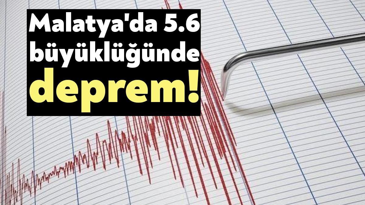 Merkez üssü Malatya'nın Yeşilyurt ilçesi olan saat 12.04'te 5.6 büyüklüğünde