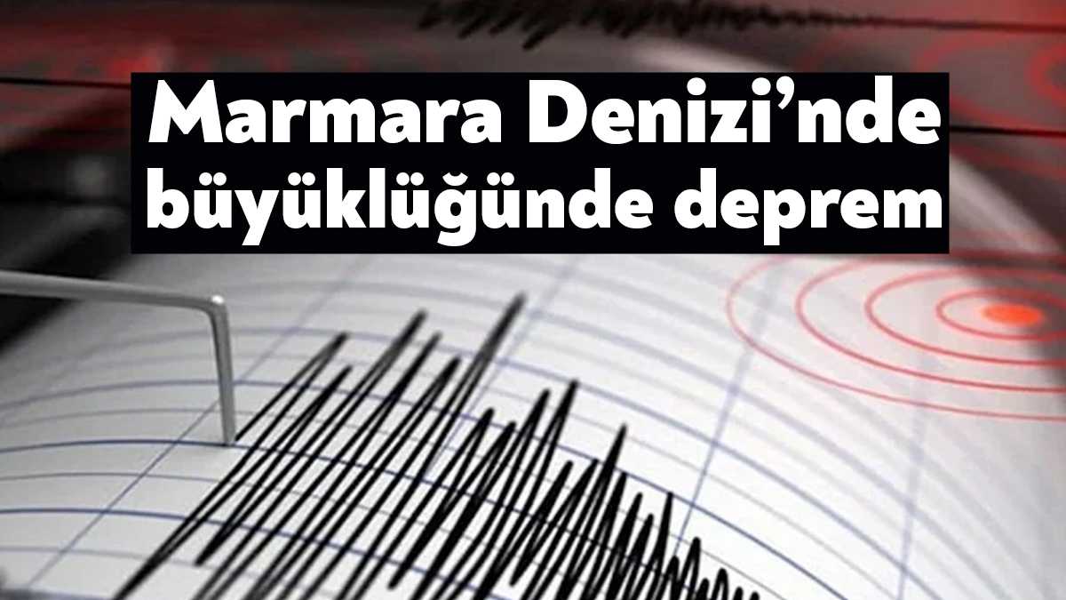 Marmara Denizi'nde Tekirdağ ve Balıkesir arasında kalan bölgede 3.5 büyüklüğünde