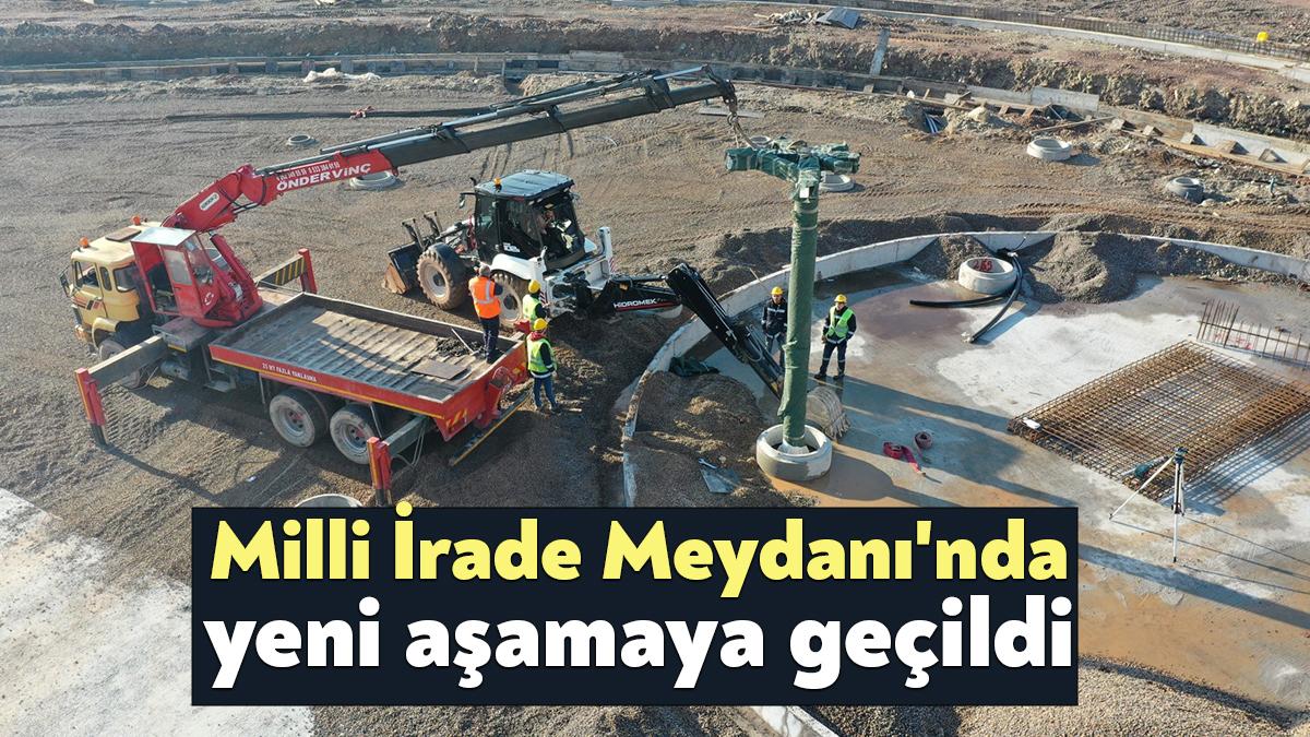 Kocaeli Büyükşehir, Milli İrade Meydanında saha imalatını tamamladı. Projede tek