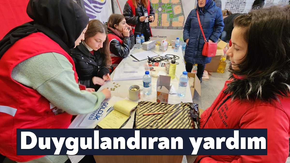 Gölcük Belediyesi ve Kızılay Gölcük Şubesi iş birliğinde; depremzedeler için