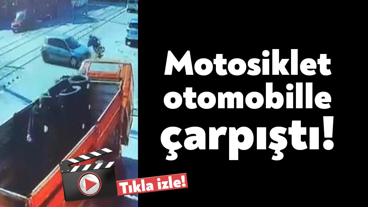 Kocaeli'nin İzmit ilçesinde otomobil ile çarpışan motosikletteki 2 kişi yaralandı.
