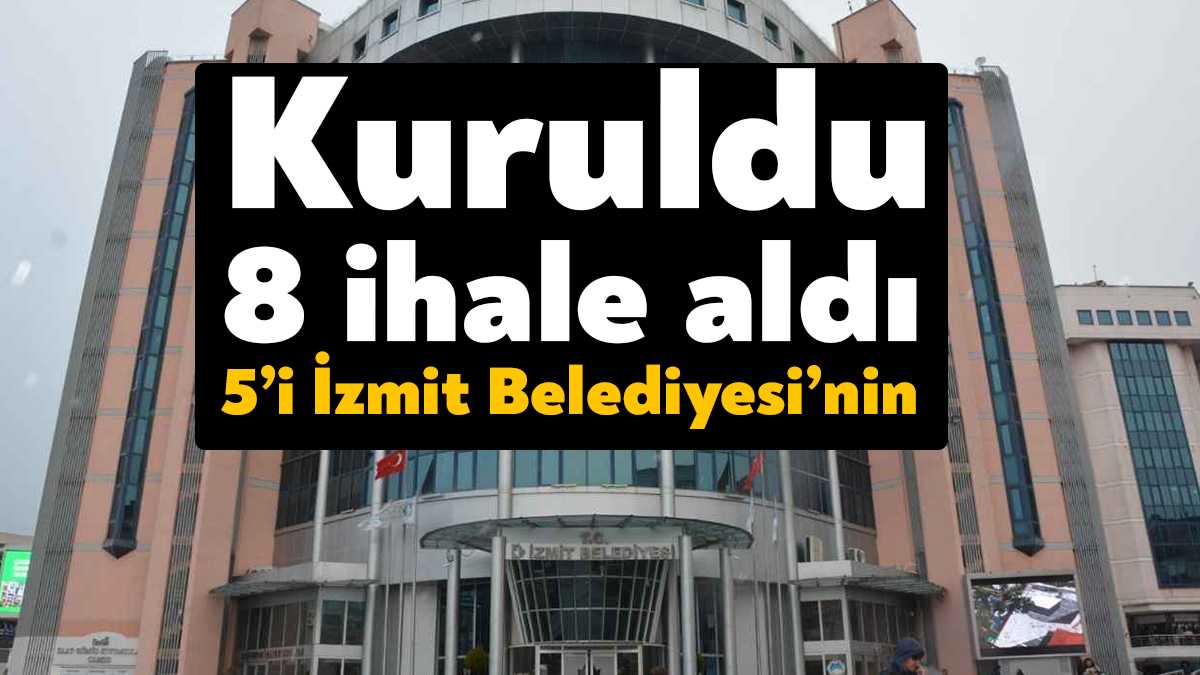 İzmit Belediyesi’nden beşinci ihaleyi de alan Özgür Can Taşımacılık İnşaat