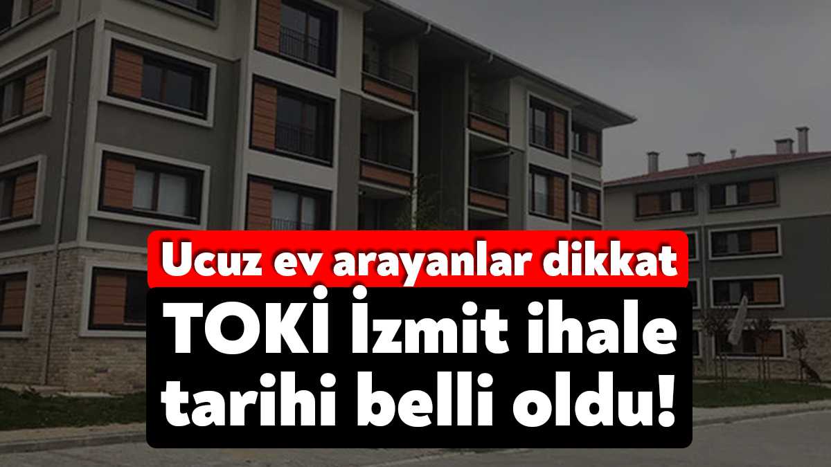 Toplu Konut İdaresi (TOKİ) söz Kocaeli’nin İzmit ilçesinde, Sekbanlı Sepetçi