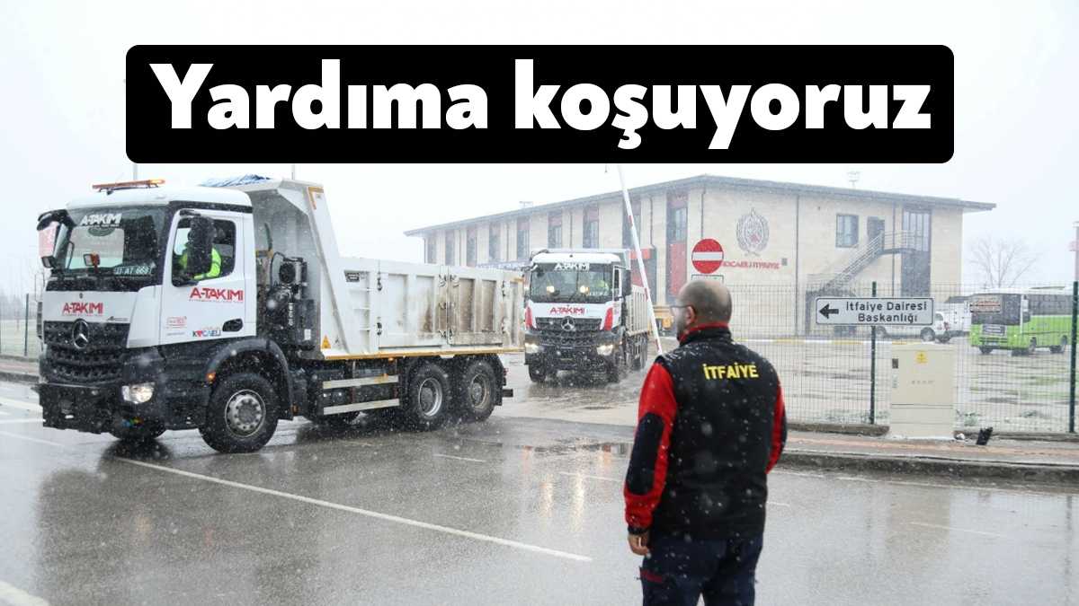 Kocaeli Büyükşehir Belediyesi, İtfaiye ve A takımından oluşan personel ve