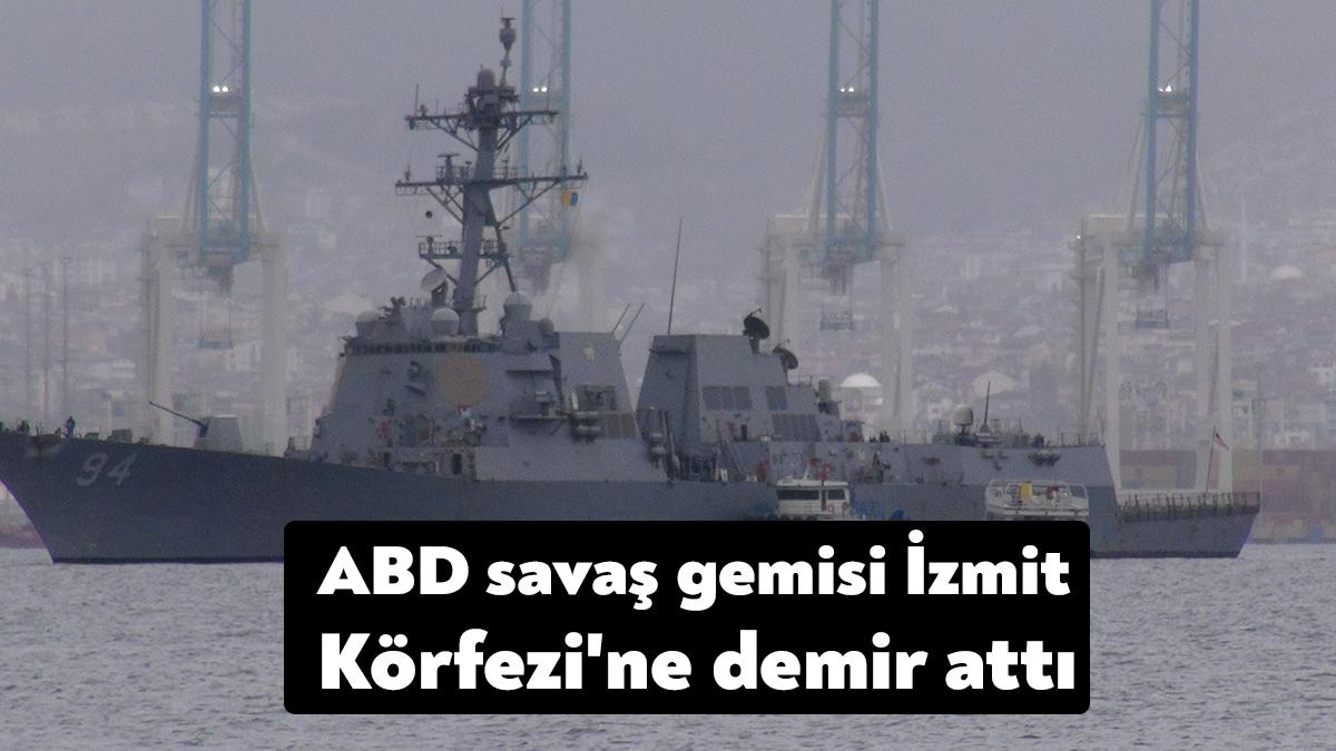 Dün İstanbul boğazına giriş yapan ABD donanmasına ait 155 metre